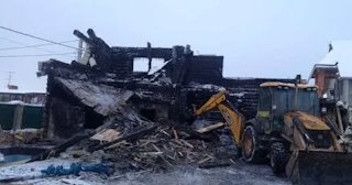 Демонтаж сгоревших зданий в Камне-на-Оби | Сварной-Кно - снос после пожара от 1051 рублей